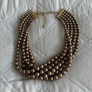 Lia Sophia pearl choker necklace with matching earrings